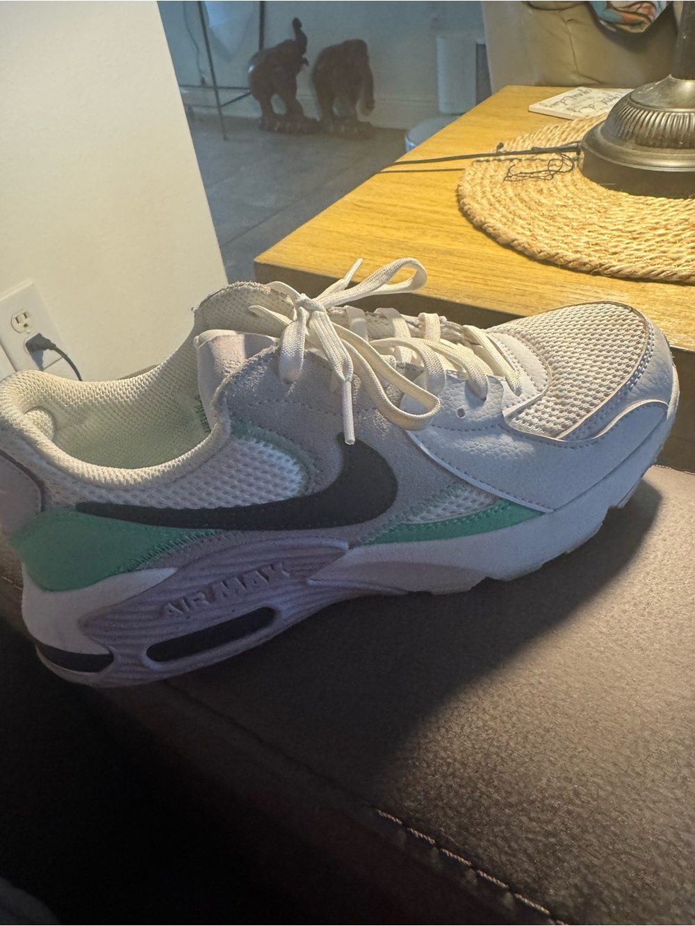 Nike Women’s White, Mint & Black Air Max-Style Sneaker